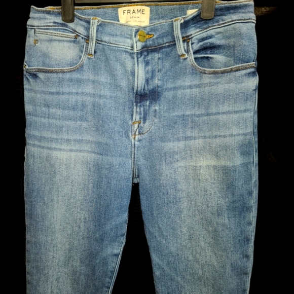 EUC Frame Denim Light Blue Straight Leg Jeans - Picture 3 of 5